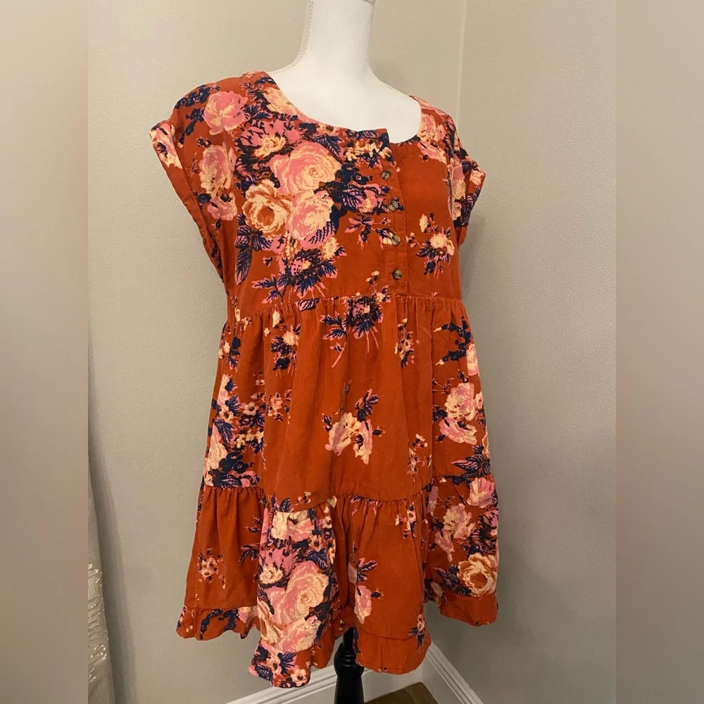 Free People Harper Corduroy Mini Dress